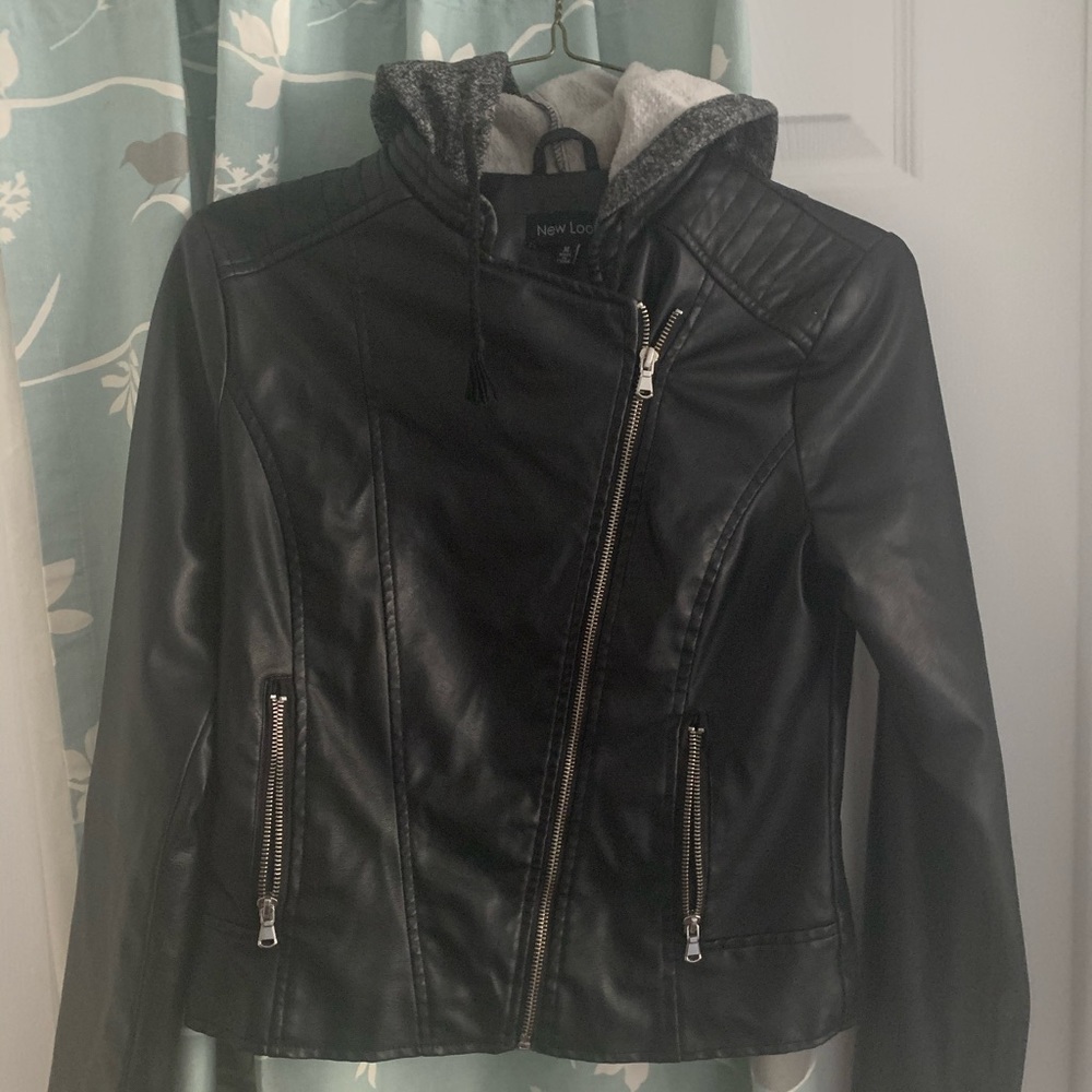 leather jacket (faux)